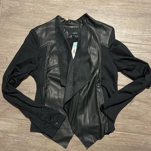 Stitch fix  black leather jacket Edyson small  nwt